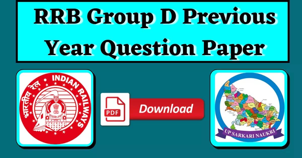 [PDF] RRB Group D Previous Year Question Paper Download