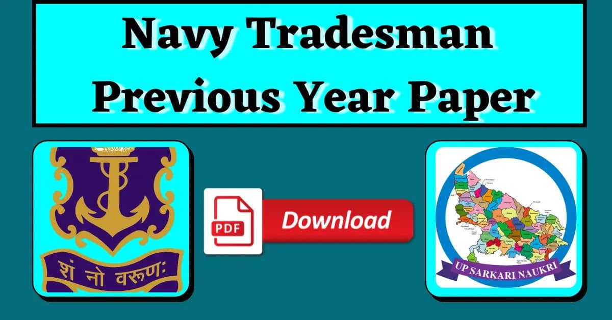 Indian Navy Tradesman Previous Year Paper 2022