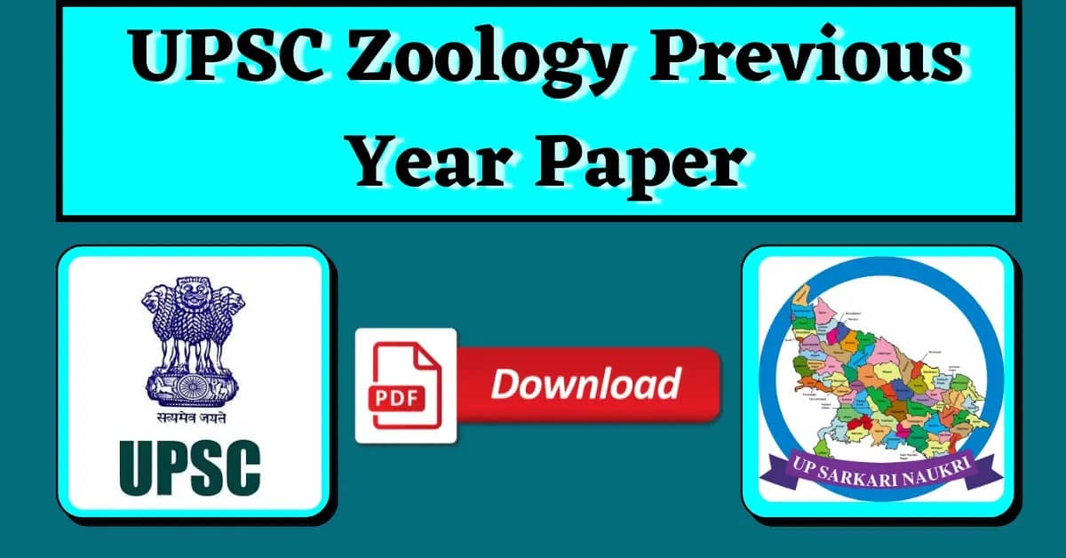UPSC Zoology Previous Year Paper