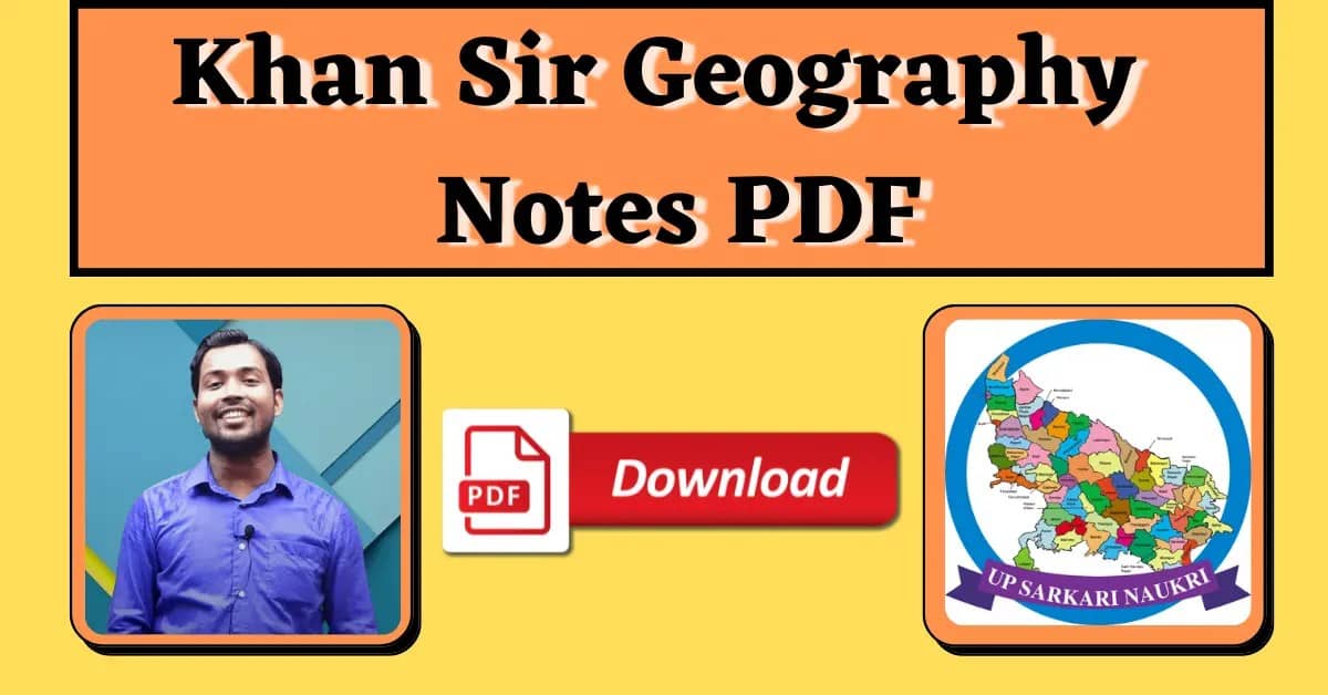 Khan Sir Geography Notes PDF