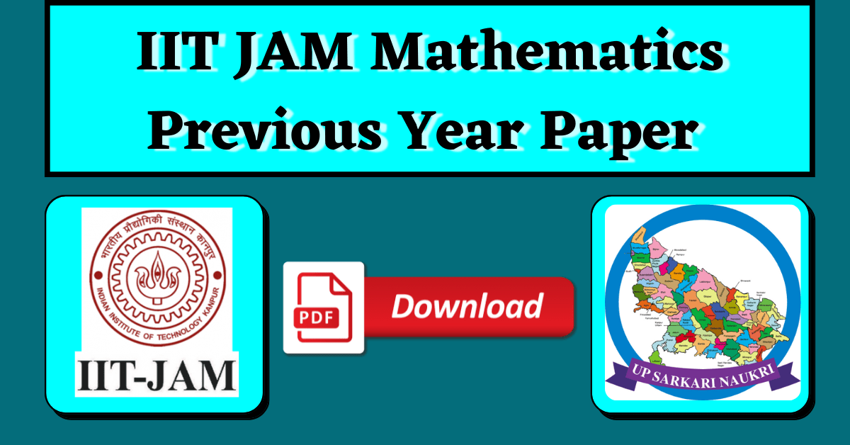 IIT JAM Mathematics Previous Year Paper
