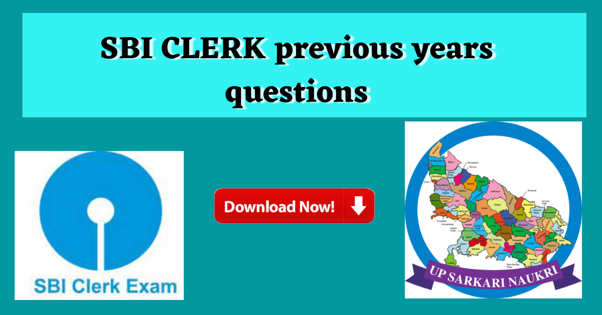 SBI Clerk exam pyqs
