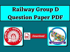 Railway Group D Question Paper PDF