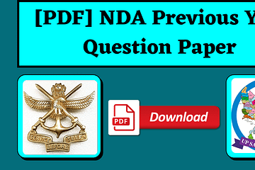 [PDF] NDA Previous Year Question Paper 2021 in Hindi & English | UP SARKARI NAUKRI