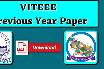 VIT VITEEE Previous Year Paper | UP Sarkari Naukri
