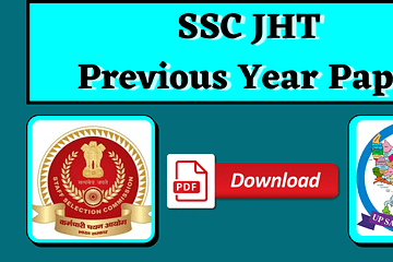 SSC JHT Previous Year Paper