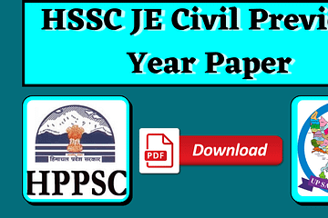 HSSC JE Civil Previous Year Paper