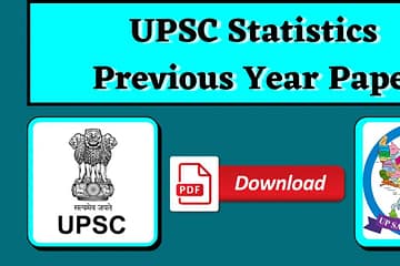 UPSC Statistics Previous Year Paper