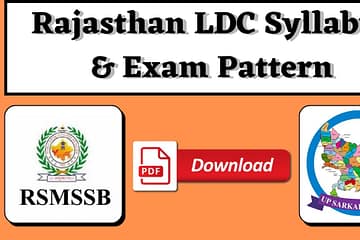 Rajasthan LDC Syllabus