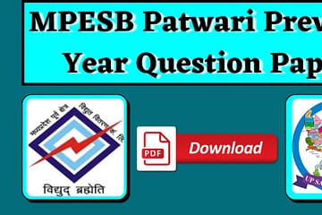 MPESB Patwari Previous Year Question Paper