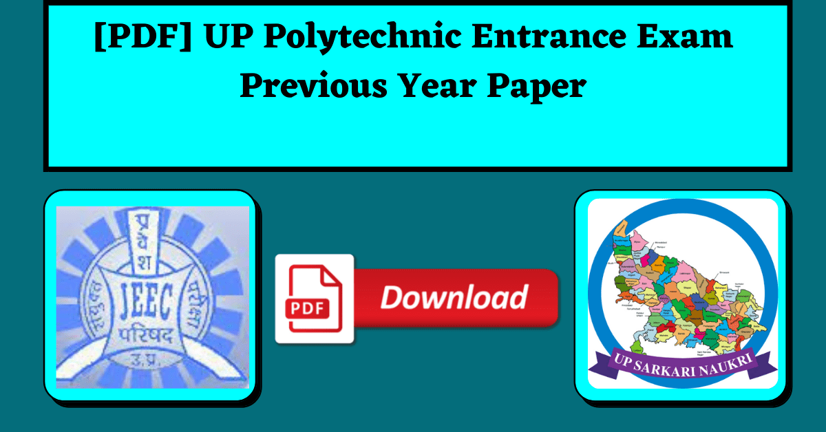 [PDF] UP Polytechnic Entrance Exam Previous Year Paper