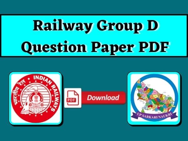 Railway Group D Question Paper 2018 PDF