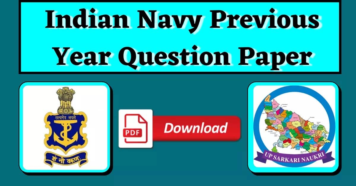 Indian Navy Previous Year Question Paper Download | SSR, AA, MR
