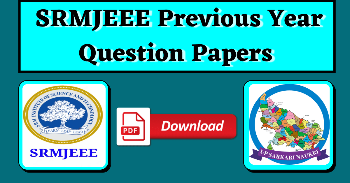 SRMJEEE Previous Year Question Papers 2023