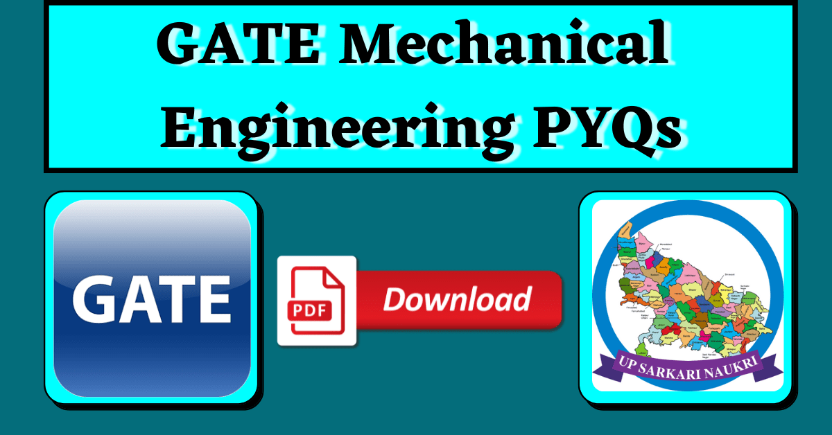 GATE Mechanical Engineering Previous Year Paper 2023