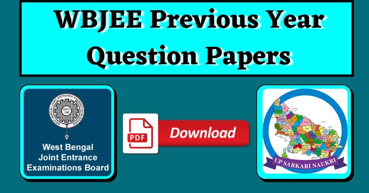 WBJEE Previous Year Question Papers 2023