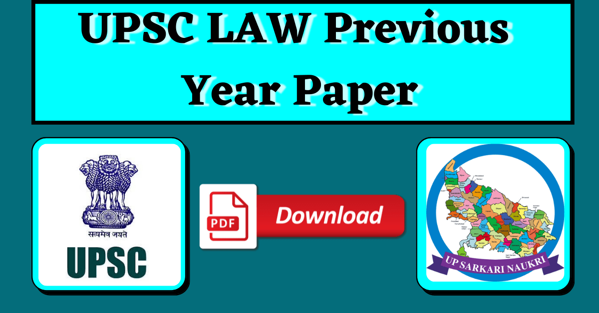 UPSC LAW Previous Year Paper Download