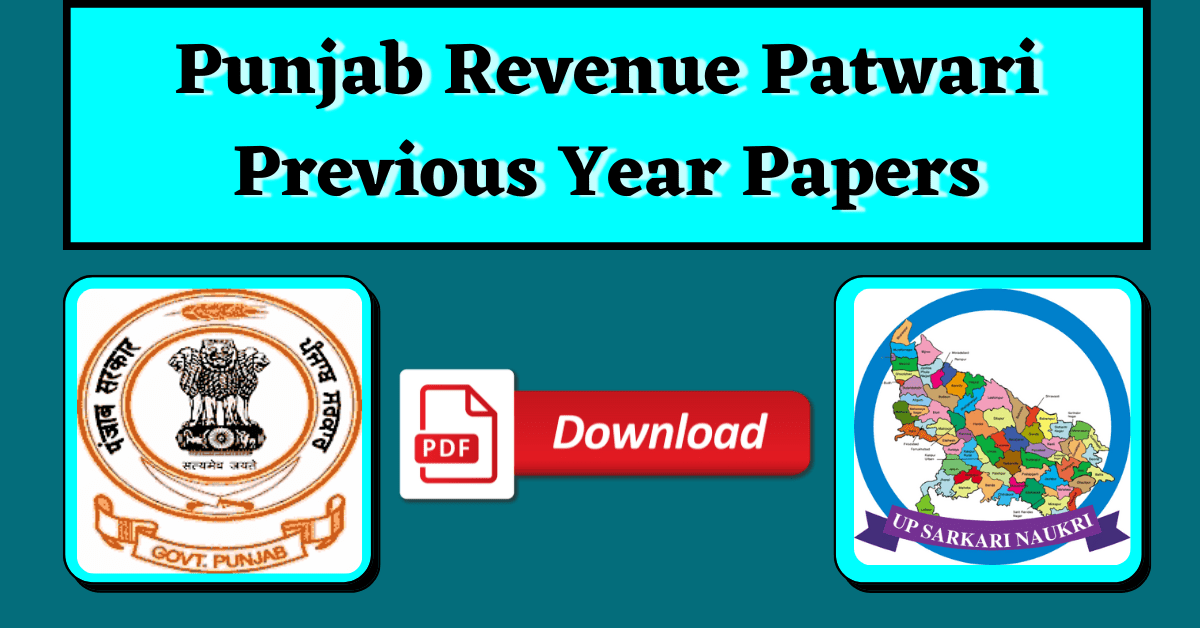Punjab Revenue Patwari Previous Year Papers 2022