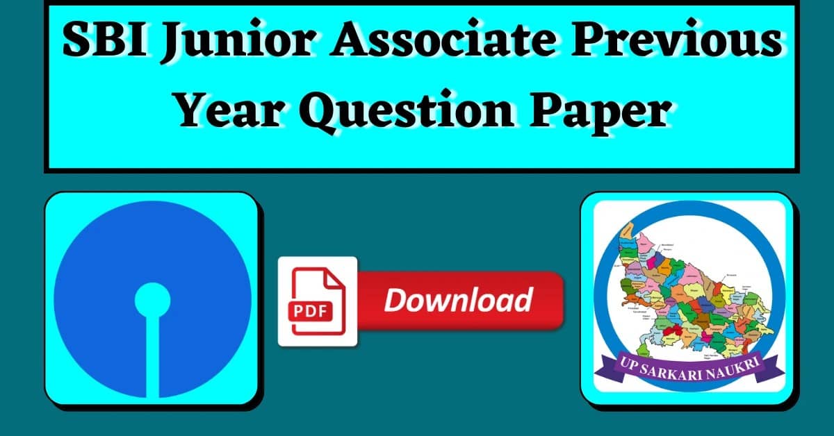 SBI Junior Associate Previous Year Question Paper