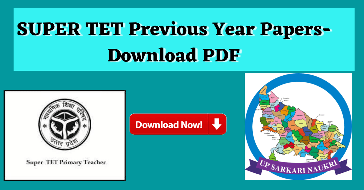 SUPER TET Previous Year Paper Download