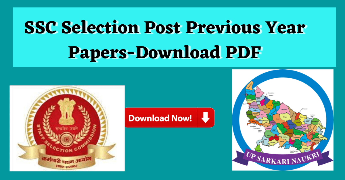SSC Selection Post Previous Year Papers-Download PDF