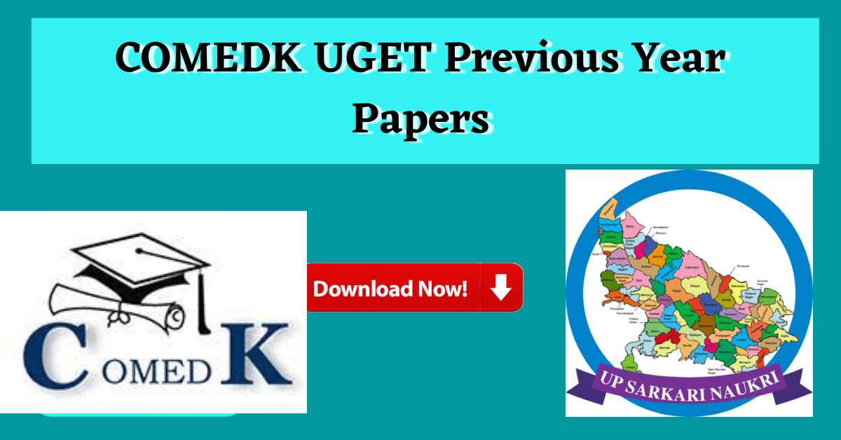 COMEDK UGET Previous Year Papers for 2023